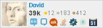 profile for Dɑvïd on Stack Exchange, a network of free, community-driven Q&A sites