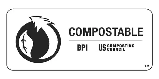 USA BPI compostable plastic logo