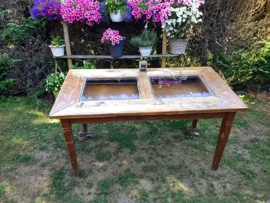 Setup with thermometers