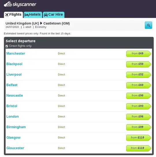 skyscanner screenshot