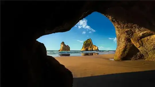 Archway Islands on Wharariki Beach