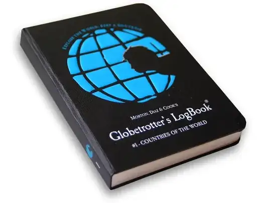 LogBook with a silhouette of a head in front of a globe on the cover