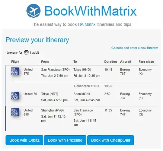 Screenshot of BookWithMatrix site