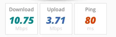 Amed (Balid, Indonesia) speed test results