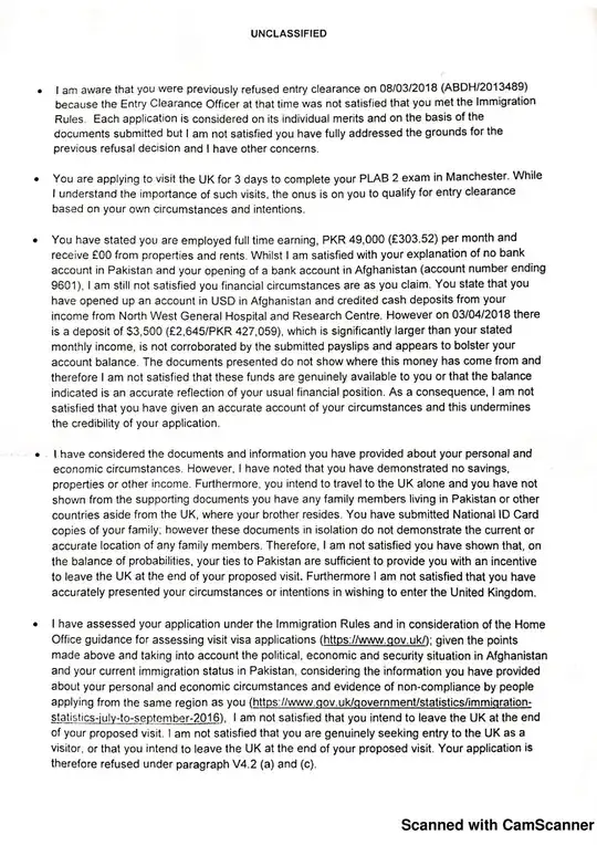 Refusal letter page 2