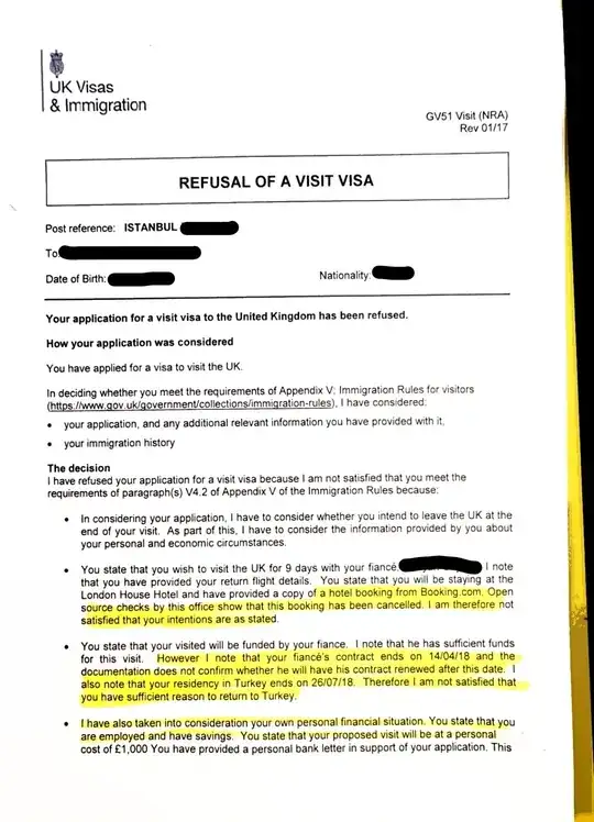 My fiance's refusal letter page 1