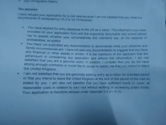 refusal letter for uk visa