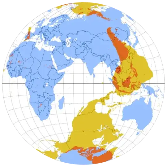 map of antipodes overlay on globe