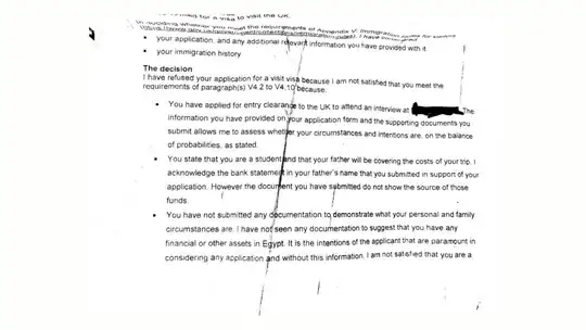 Rejection first page