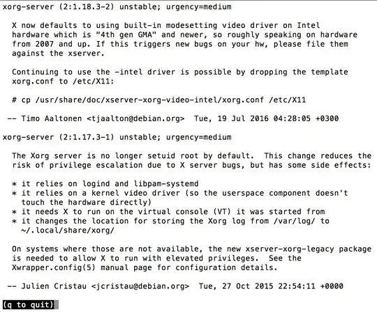 xorg-server, press q to quit