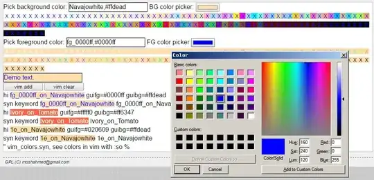 Interactive Color picker to generate vim hilight colors