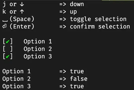 Result handler of multiselect bash function