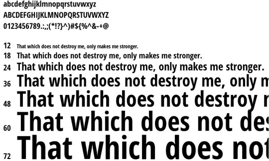 what <code>display</code> displays when opening a font file