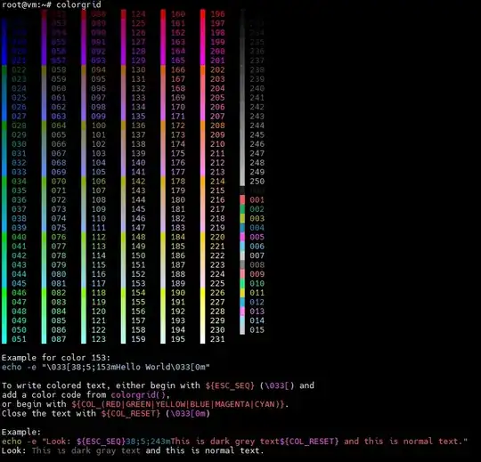 colorgrid (also invokes colorhelp)
