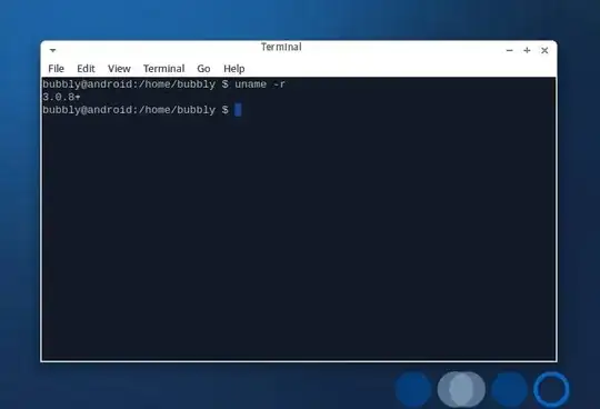 Xubuntu Running mksh and Android kernel 3.0.8+