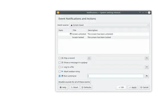 KDE Notifications System Settings Module
