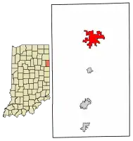 Location of Decatur in Adams County