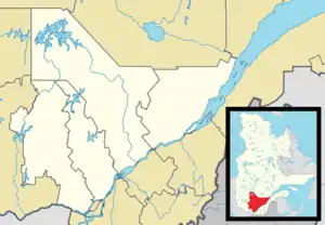 Val-David is located in Central Quebec