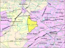 Census Bureau map of Chatham Township, New Jersey