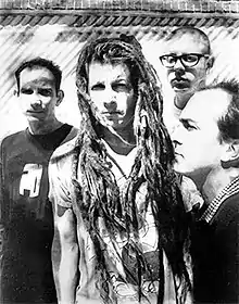 Circle Jerks, 1995. L-R: Greg Hetson, Keith Morris, Zander Schloss and Keith Clark.