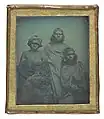 Douglas T. Kilbum  British 1811–1871, worked in Australia from 1846 Group of Koori Women 1847  daguerreotype 7.5 x 6.5&nbsp;cm  National Gallery of Victoria, Melbourne Purchased, 1999 (2004.63)