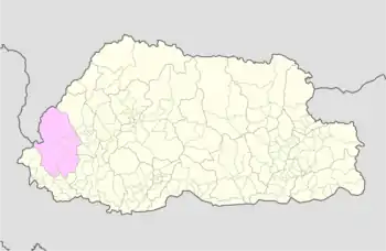 Gakiling Gewog is located in Haa District