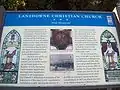 Lansdowne Christian Church-Historic Marker, December 2009