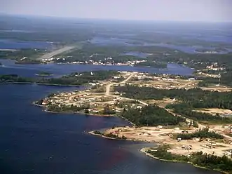 Aerial view of the community