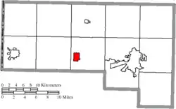 Location of Sherwood in Defiance County