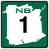 Route 1 marker