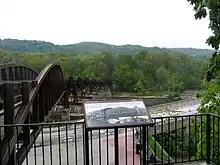 Ohiopyle Low Bridge from the site of the restored railway station