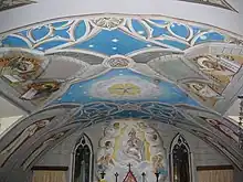Image 36The Italian Chapel on Lamb Holm, Orkney was built from two Nissen huts by Italian prisoners of war during World War 2; the interior frescoes are by Domenico ChiocchettiCredit: Renata