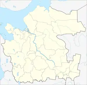Kuya is located in Arkhangelsk Oblast