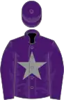 Purple, grey star, purple sleeves, purple cap