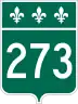 Route 273 marker