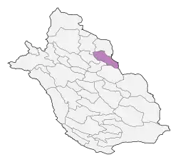 Location of Sarchehan County in&nbsp;Fars&nbsp;province