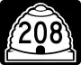 State Route 208 marker
