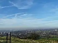 Looking north from Werneth Low across Tameside and Oldham.