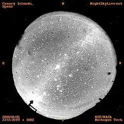 Canary Islands, SpainJan. 1, 200823:55:36 UTC180 seconds
