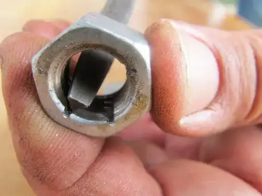 Nut converted to die