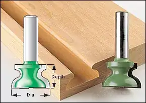 Drawer-pull router bit