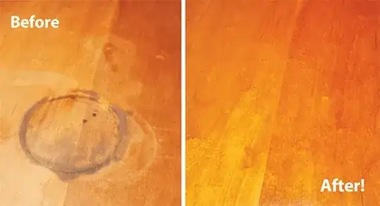 Oxalic acid for dark water stains