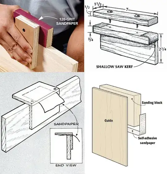 Edge-sanding blocks