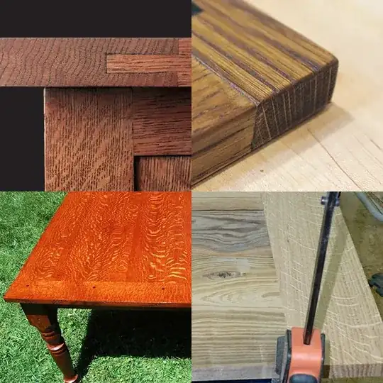 Quarter-sawn breadboard ends