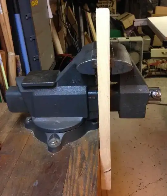 Flush rear jaw on vice allows clamping of longer pieces