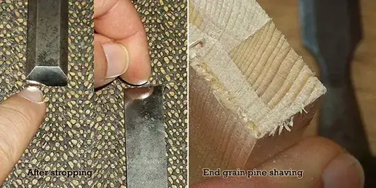 Inexpensive diamond sharpening 3, stropping and results