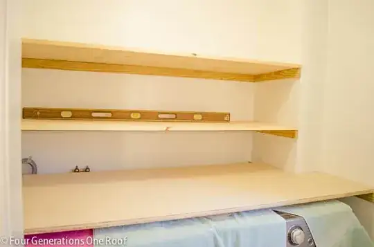 Shelves with cleats