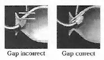 Setting correct gap