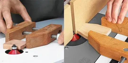 Holding small pieces with handscrews