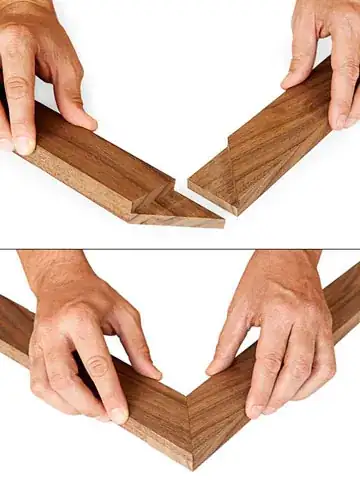 Mitered Half Lap frame joint